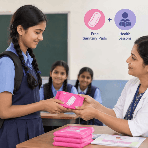 Free sanitary pads & health lessons for school girls