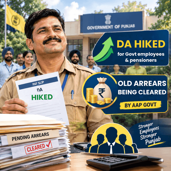 DA raised from 28% to 50%; ₹14,000 cr old arrears being cleared by AAP Govt